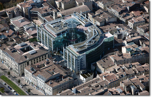 Photo aérienne de la cité mondiale
